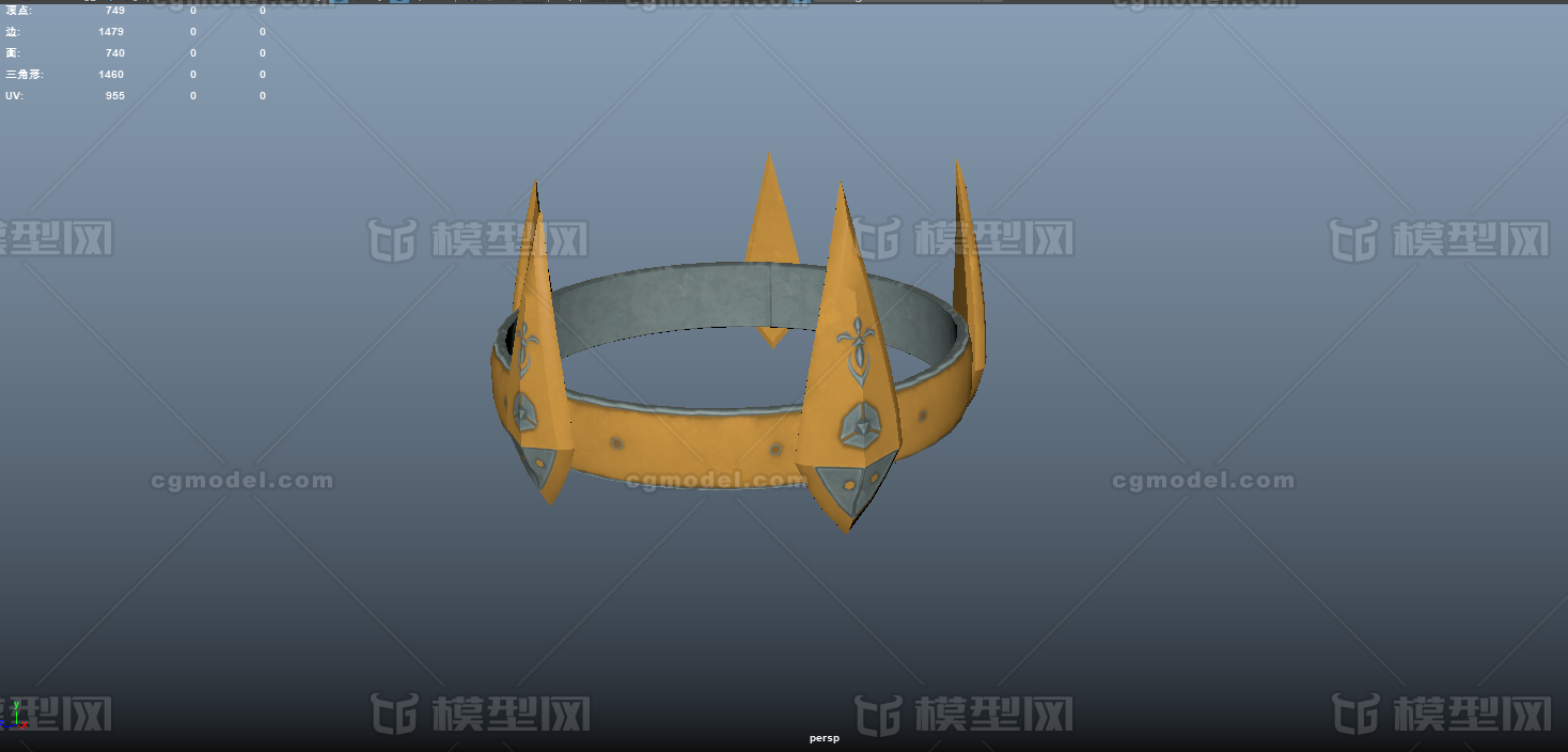 写实王冠皇冠头冠黄金王冠国王王冠头环皇帝皇权头戴饰品权力象征国王 中世纪欧洲 Cg模型网 Cgmodel 三维设计师交流互动平台 专注多品类3d模型下载 原创作品分享 软件学习