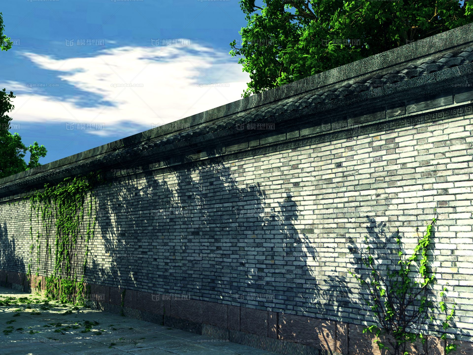 精品古建筑围墙