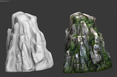 山石,次时代,游戏,物件,场景,自然,古_shts作品_石头植物石头_cg模型