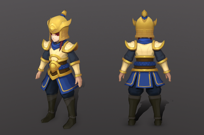 卡通q版士兵 侍卫 天兵天将 守卫卫兵