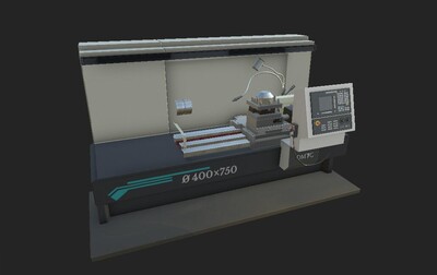 机床 数控机床模型-工业设备模型库-Maya(.ma/.mb)模型下载-cg模型网