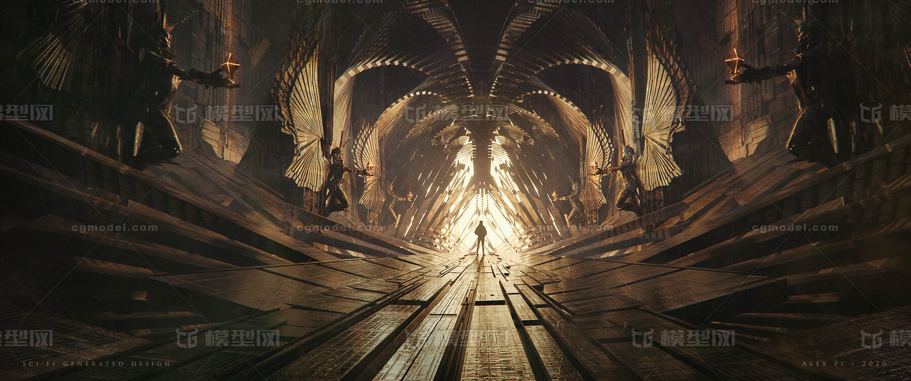 科幻-古典-神殿-blender