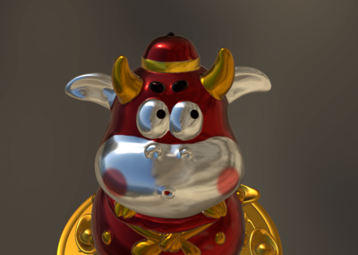 牛年 牛 福袋 吉祥物 _410447758作品_动物哺乳_cg模型网