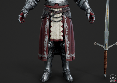 pbr 古代欧洲中世纪 将军 武士 领主 战士 圣骑士 盔甲 铠甲 十字军