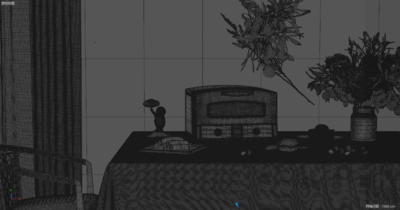 c4d烤箱餐桌场景工程模型-餐厅模型库-Cinema 4D(.c4d)模型下载-cg模型网