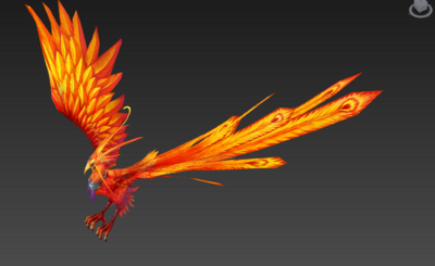 朱雀 凤凰 火凤凰 神兽_小西瓜go作品_动物飞禽_cg模型网
