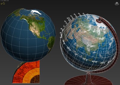 地球结构模型图怎么画图片