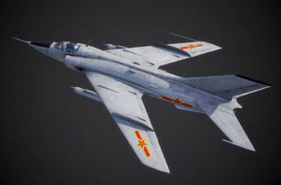 中国空军 强-5基本型模型-军用飞机模型库-Marmoset Toolbag(.tbscene/.tbmat)模型下载-cg模型网