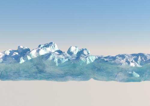 冰川冰原冰山冰层雪山模型-石头模型库-OBJ(.obj/.mtl)模型下载-cg模型网