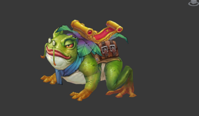 青蛙坐骑 青蛙_小西瓜go作品_动物两栖_cg模型网