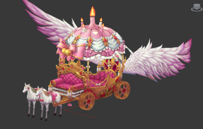 马车 婚车 白马  童话马车 飞马