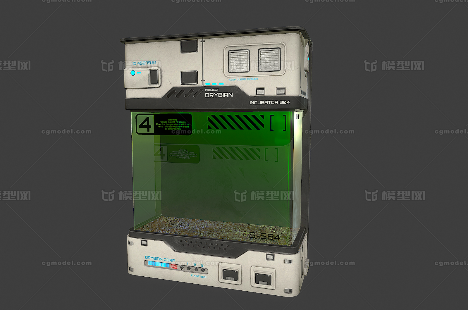 161 pbr次世代 生物培养皿 生物舱_硬核科幻作品_场景科幻场景_cg模型