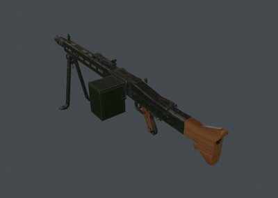 枪械,机枪_mg42 ,武器_崔家成作品_武器枪械模型_cg模型网