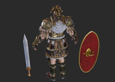 pbr 古代罗马皇帝 古罗马将军 护卫兵 古罗马战士 罗马帝国 元帅 角