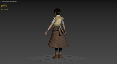 次世代PBR 古代少女模型-女人模型库-3ds Max(.max)模型下载-cg模型网