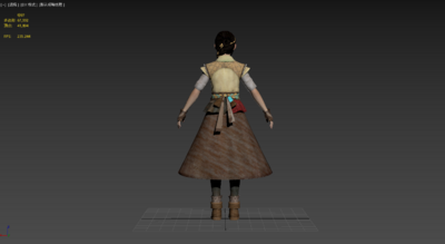 次世代PBR 古代少女模型-女人模型库-3ds Max(.max)模型下载-cg模型网
