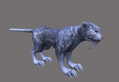 手绘 剑齿豹 雪豹 花豹 jaguar  豹子