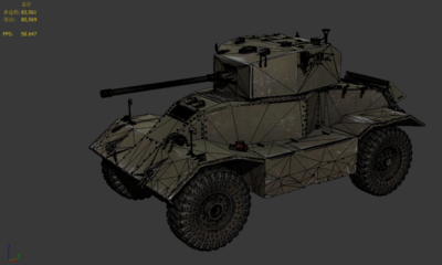 aec轮式坦克 英国坦克车_1429303049作品_车辆装甲车/坦克_cg模型网