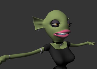 妖怪 大嘴怪 青蛙妖 女妖 女怪 外星人 异性人  异性怪物  鱼人 鱼妖