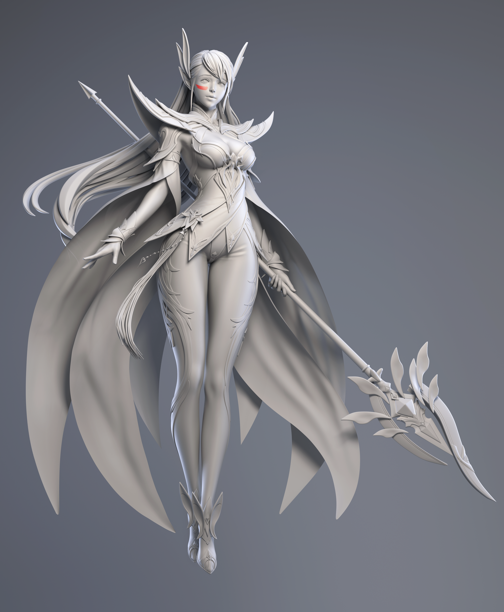 一个法师精灵_杏cy作品_角色/人物/生物_cg模型网