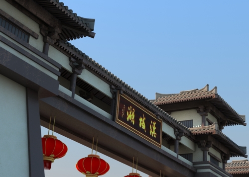 汉城湖大门 汉代大门 汉阙