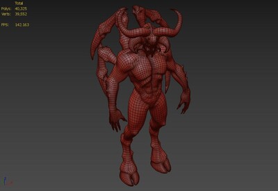 pbr次世代 惡魔 魔鬼 地獄惡魔 怪物_heikeji作品_人物異形怪物_cg模