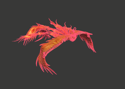 次世代 3d模型 3d模型 火凤凰 凤凰 带绑定带动作