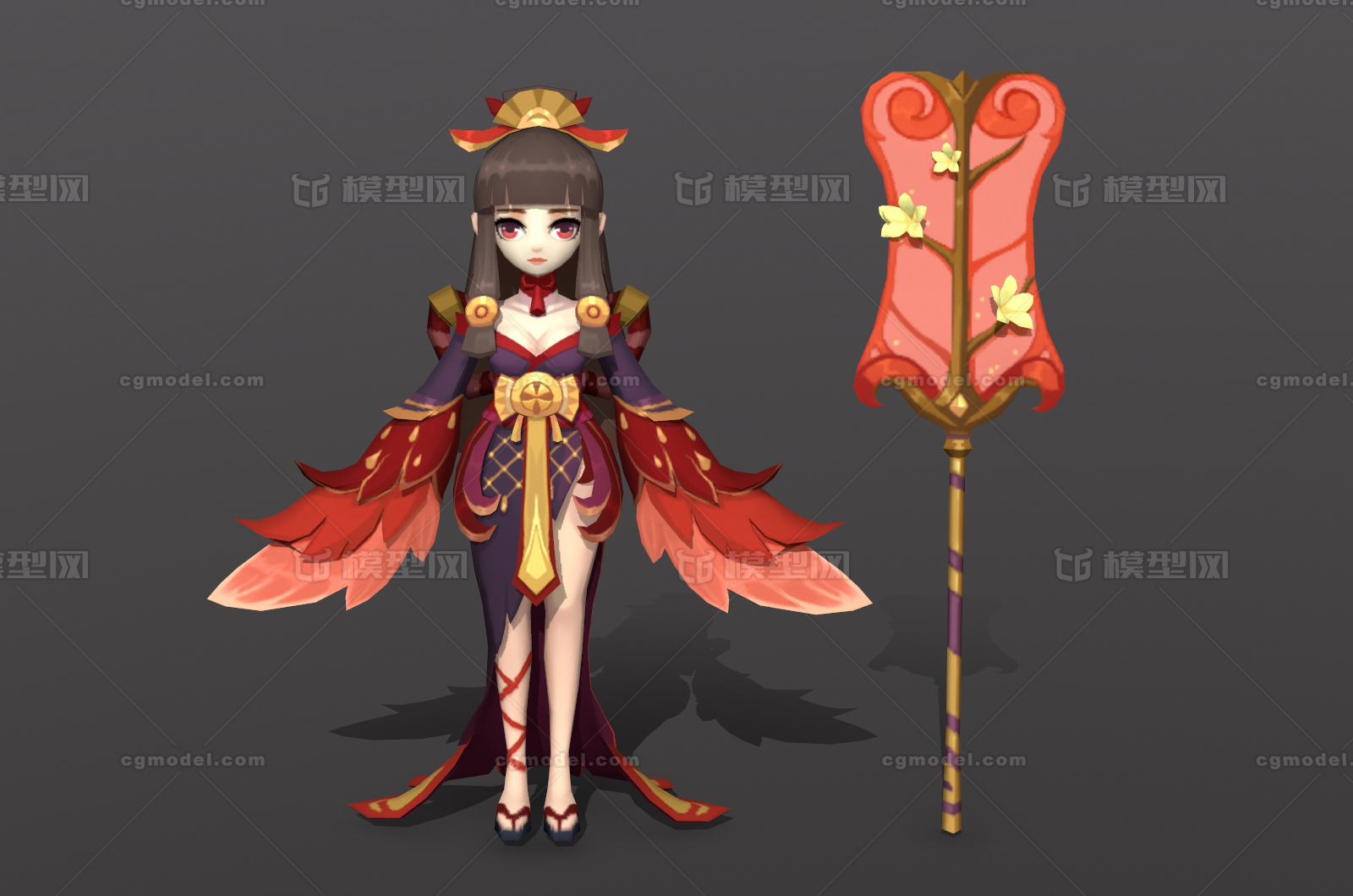 卡通q版西游记铁扇公主美女公主芭蕉扇