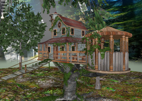 精灵屋,植物屋,魔幻森林建筑,魔幻树屋,低模植被屋,植物搭建,森林房子