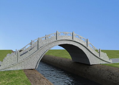 桥 拱桥 石桥 景观桥 桥梁 古代桥 _王泓淼作品_建筑历史建筑_cg模型