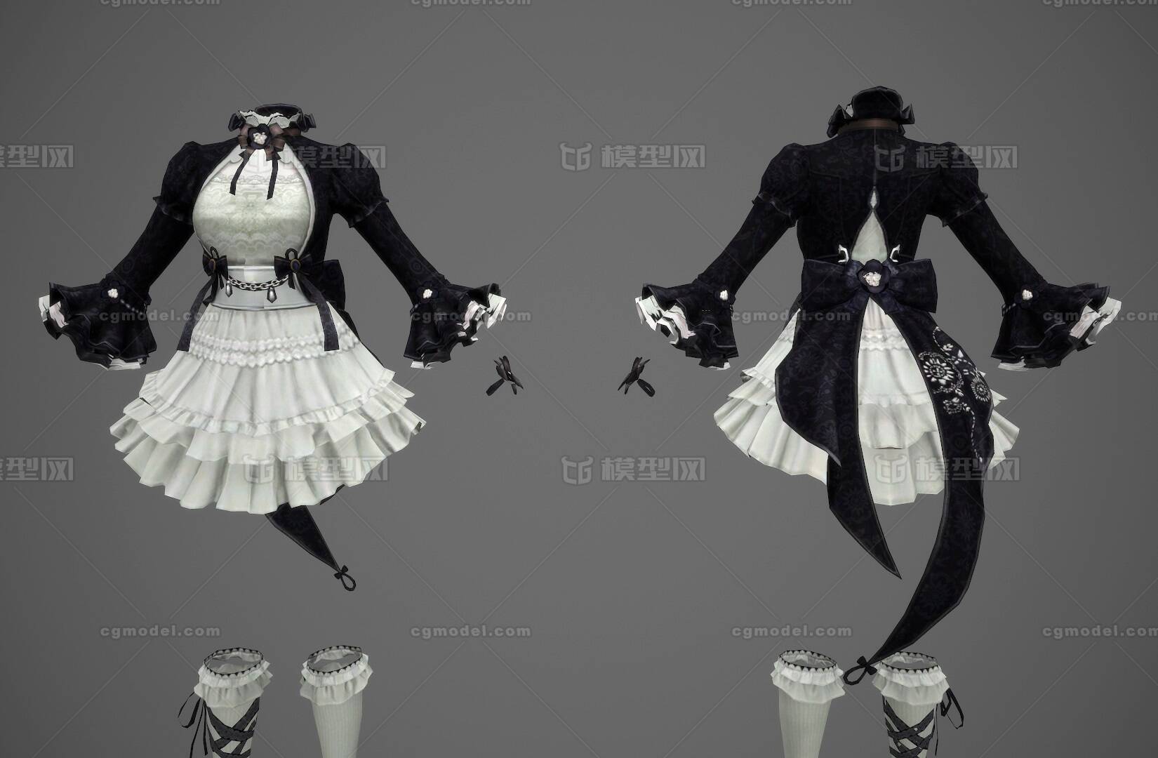 次世代简模欧美服饰晚礼服服装贵族服饰 Cg模型网 Cgmodel 三维设计师交流互动平台 专注多品类3d模型下载 原创作品分享 软件学习