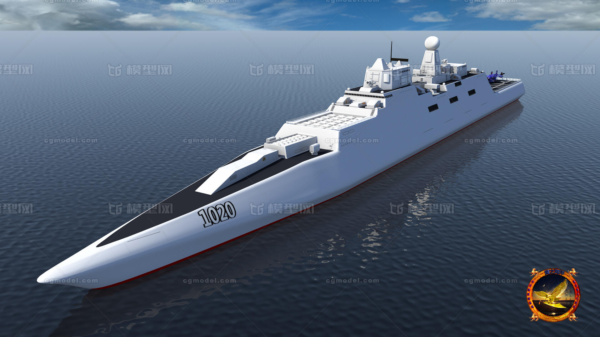 点个赞呗自己设计的未来中国海军核动力巡洋舰,有幸被对岸东森电视台