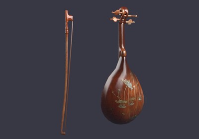 中国风 红木琵琶 高头琵琶 古代琴 乐器