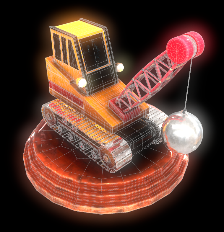 q版铁球拆楼机_damaque01作品_工业/产品/道具_cg模型网