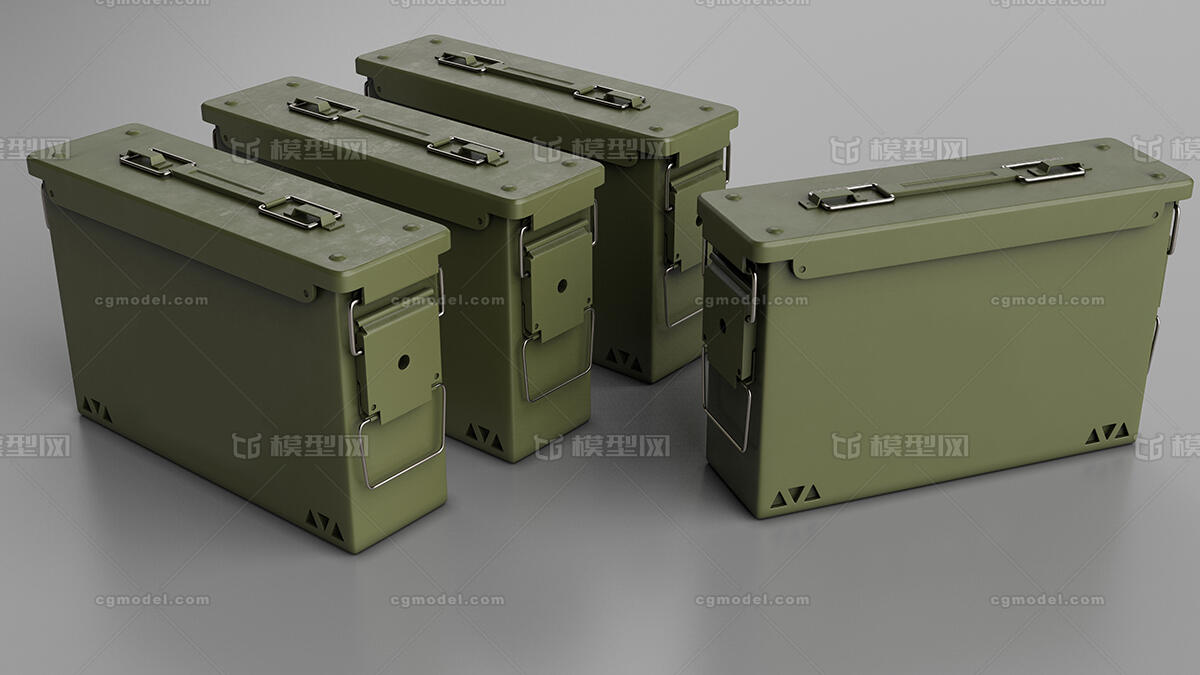 弹药 弹药箱模型-五金工具模型库-3ds Max(.max)模型下载-cg模型网
