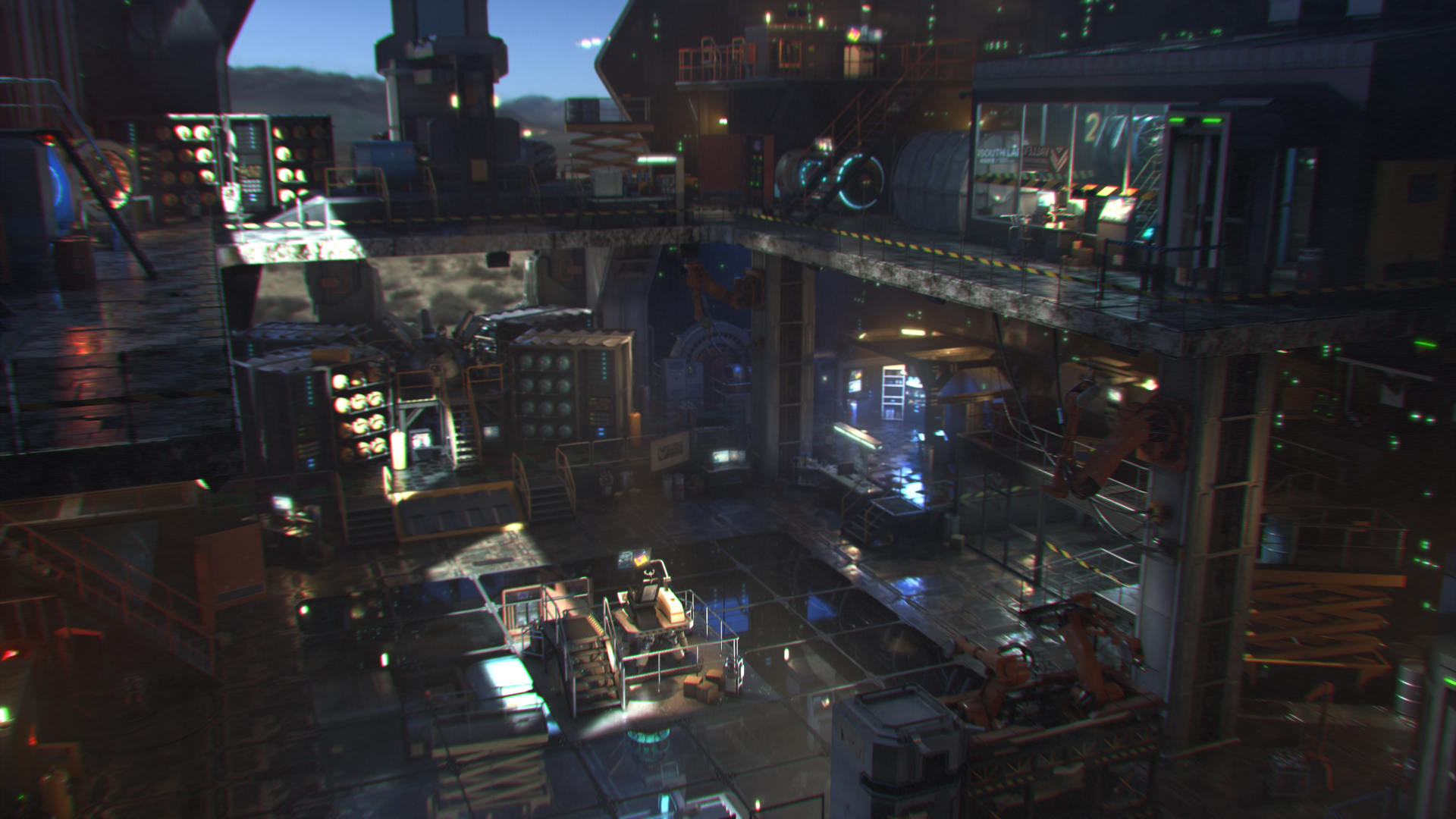 科幻工厂_lzmming作品_游戏/影视/动画_cg模型网