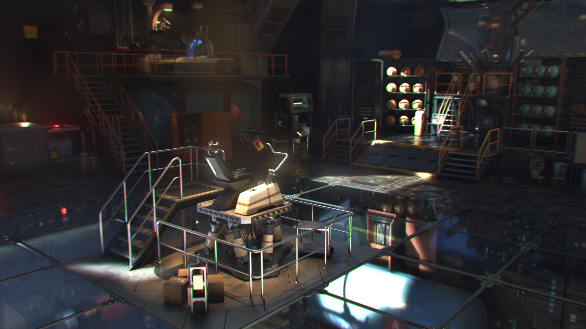 科幻工厂_lzmming作品_游戏/影视/动画_cg模型网