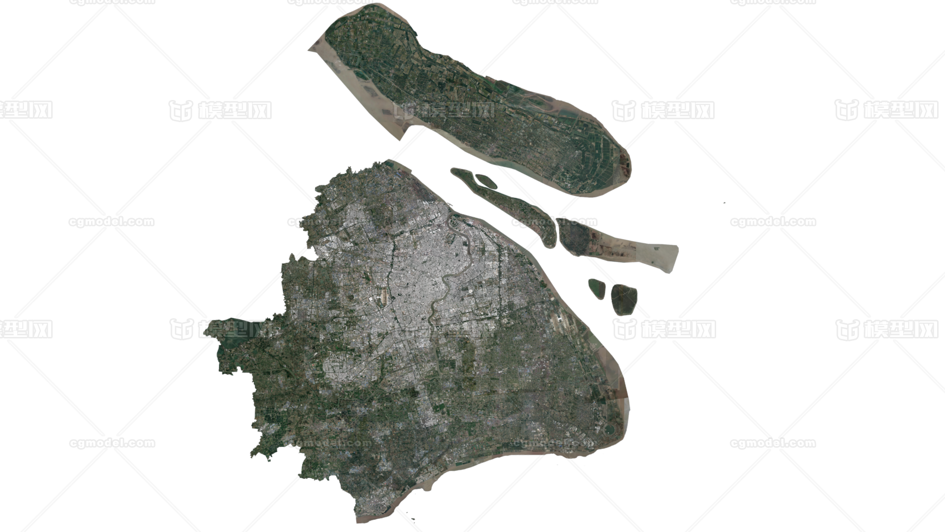 上海市地形地势图图片