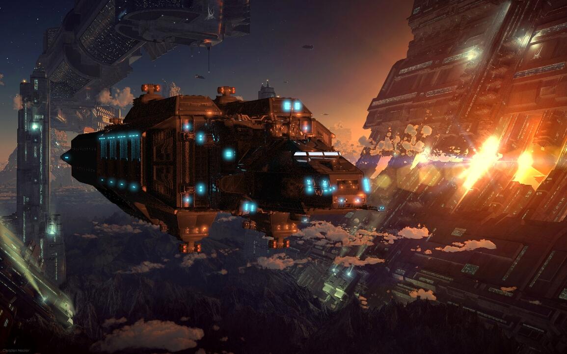星际spaceship_华hi作品_场景/空间/建筑_cg模型网