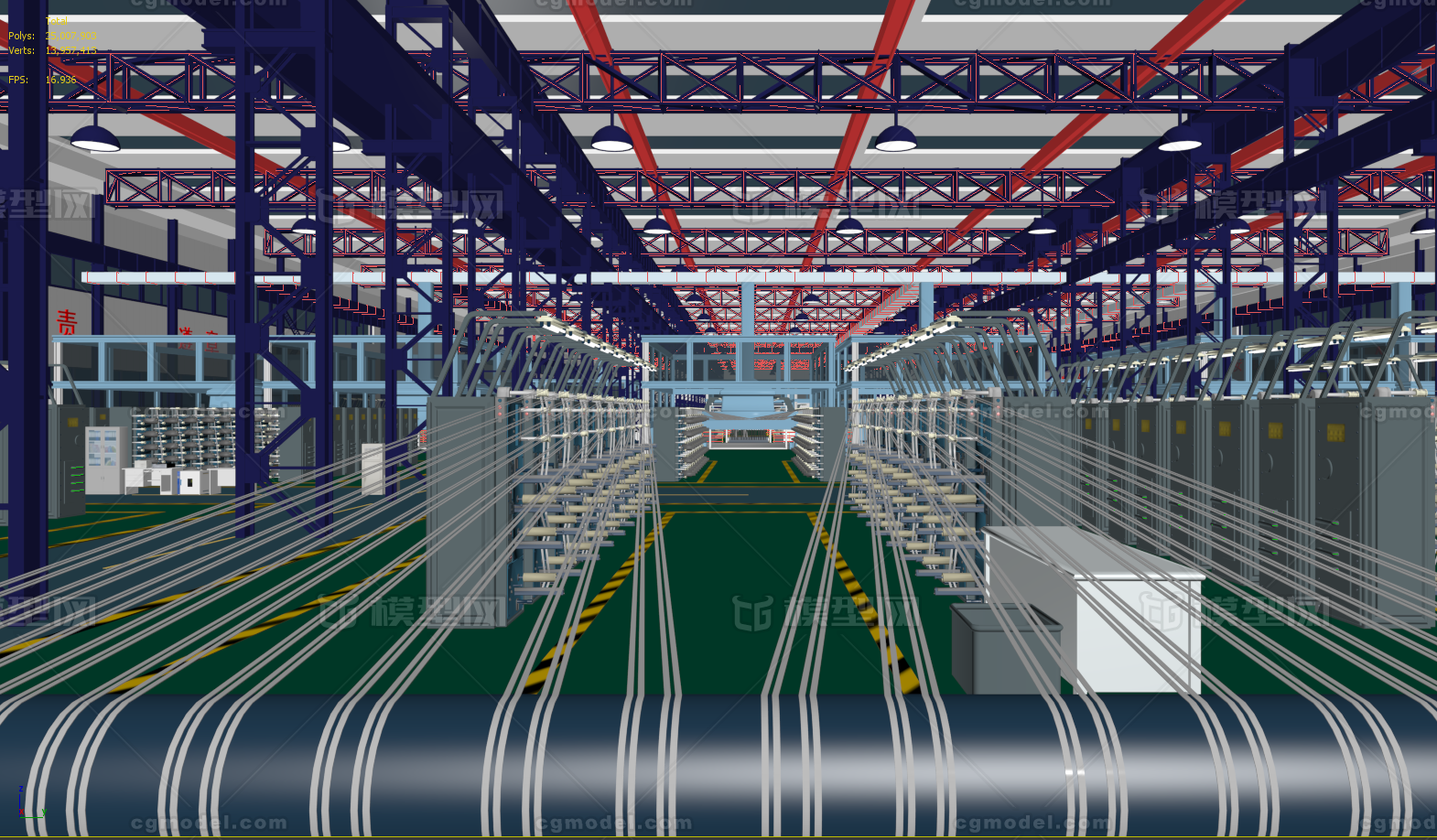 碳纤维制造 环保新材料制造模型-现代场景模型库-3ds Max(.max)模型下载-cg模型网