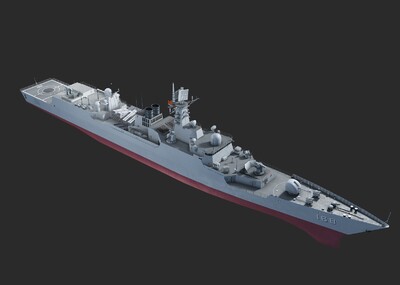 PBR 中国海军模型-军舰模型库-3ds Max(.max)模型下载-cg模型网