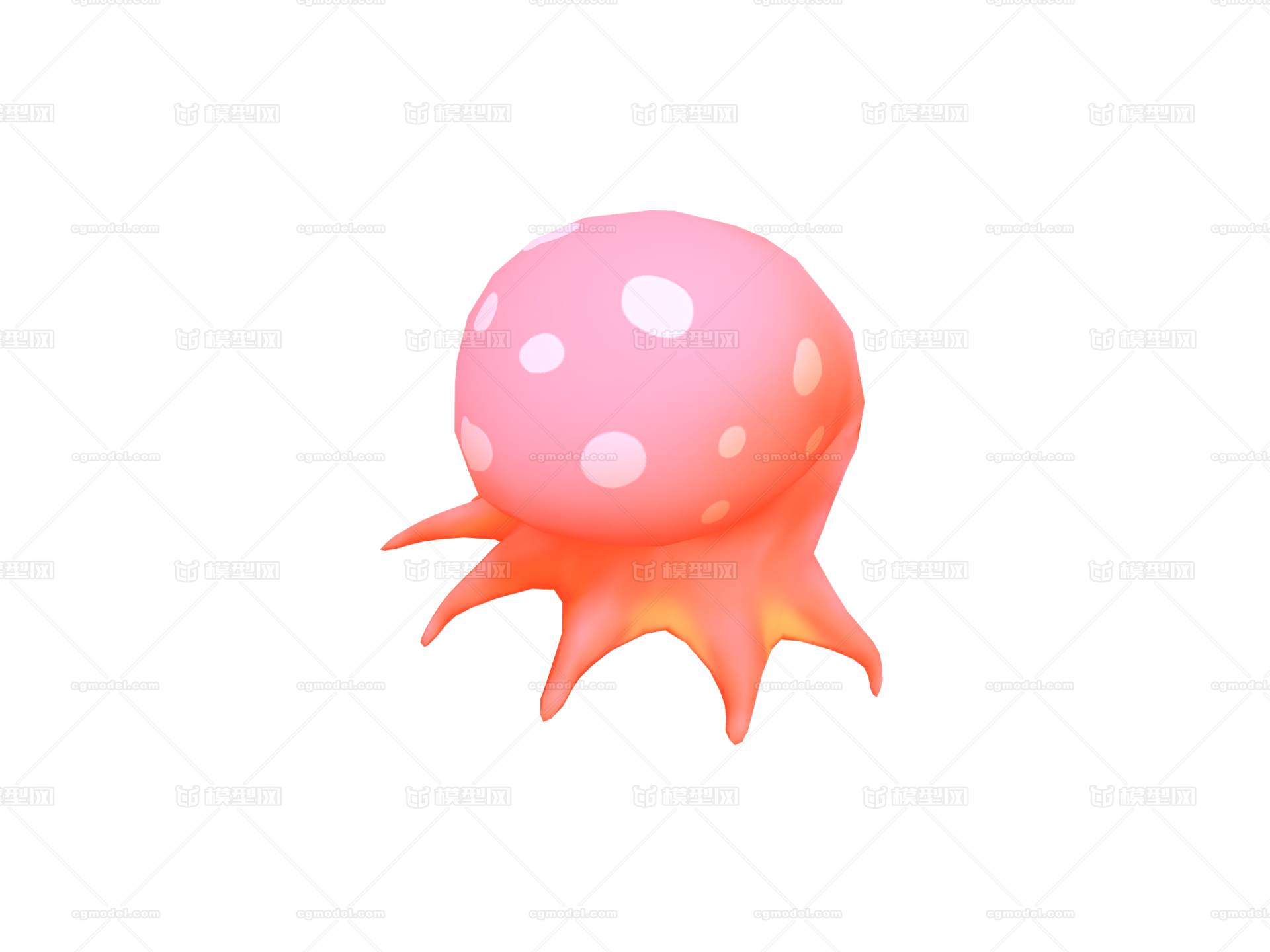 手绘卡通角色可爱q版动物章鱼八爪鱼海洋生物鱼类 Cg模型网 Cgmodel 三维设计师交流互动平台 专注多品类3d模型下载 原创作品分享 软件学习