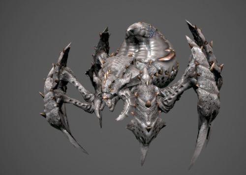 邪恶蜘蛛精 魔窟 蜘蛛怪物 monste_bunny2020作品_动物爬行_cg模型网
