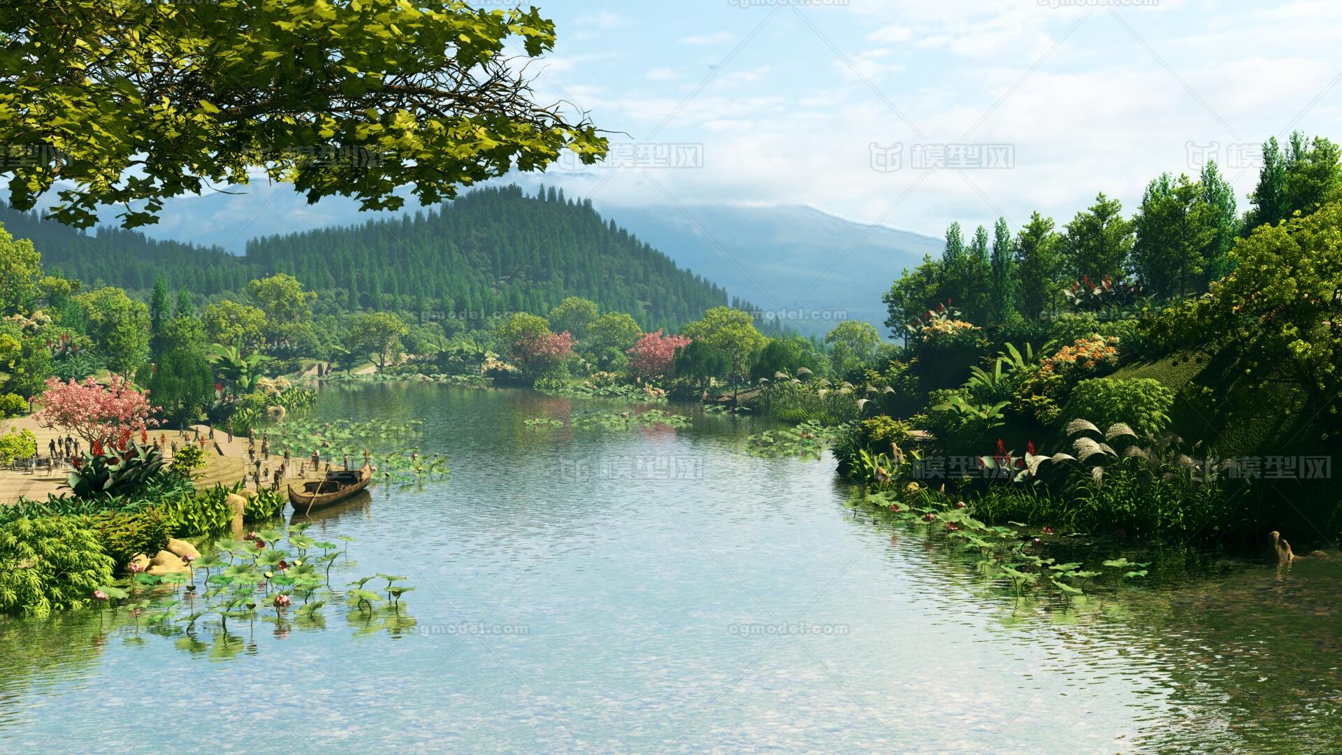 生態溼地 生態公園 森林公園 溼地景觀 湖面 湖泊 樹林 山林 自然景觀