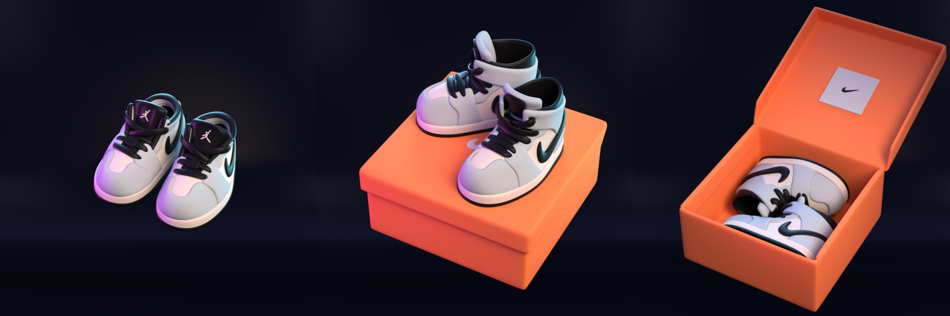 男娃小鞋子aj-dior_patient_li作品_工业/产品/道具_cg模型网