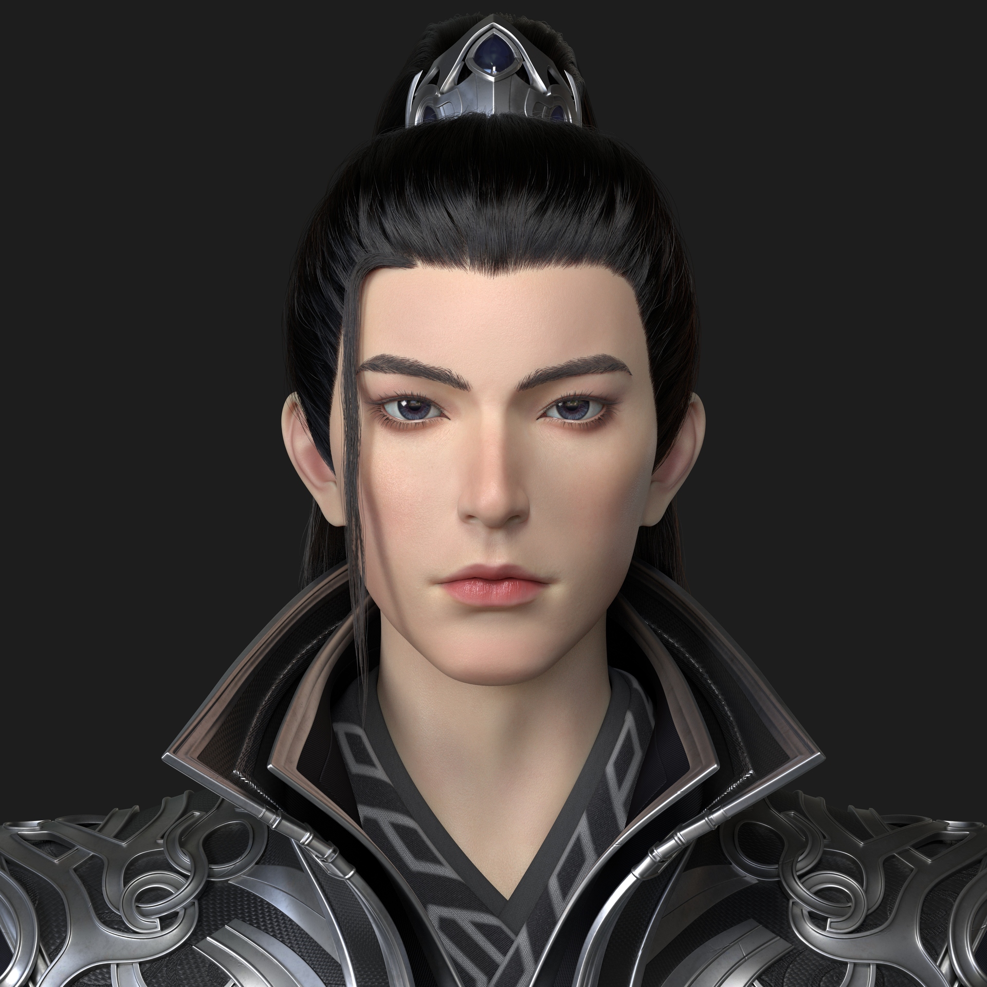 古风男子_请叫我全名徐铁柱作品_角色/人物/生物_cg模型网