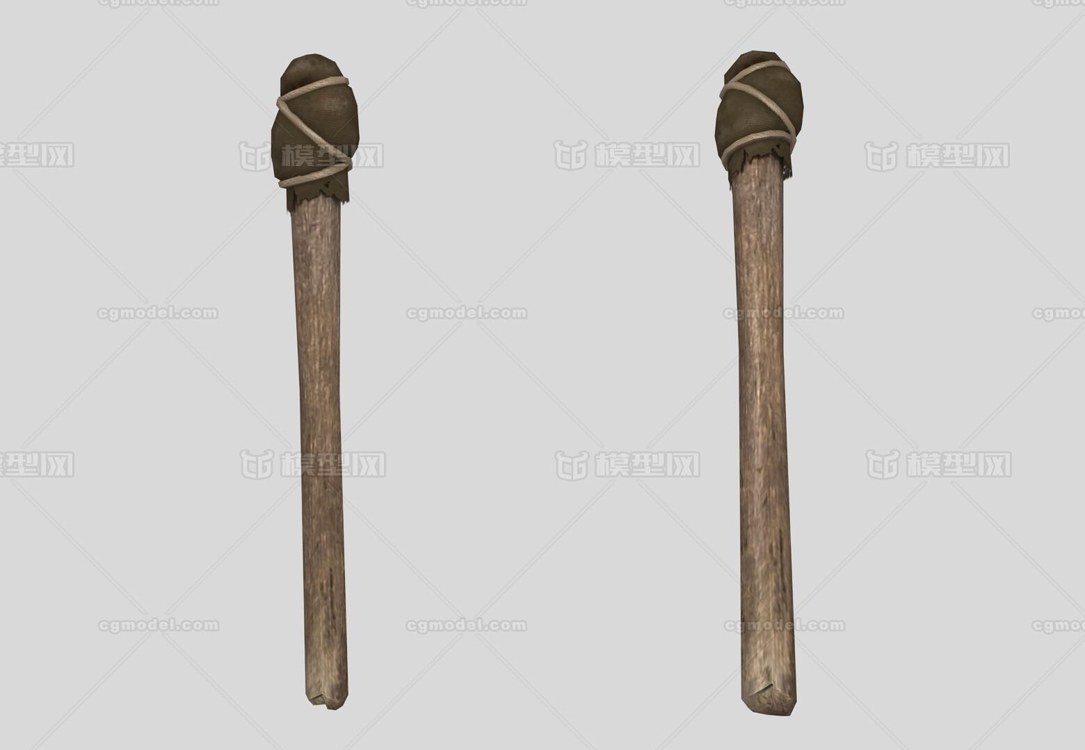 火炬 古代灯具模型-个人用品模型库-Maya(.ma/.mb)模型下载-cg模型网