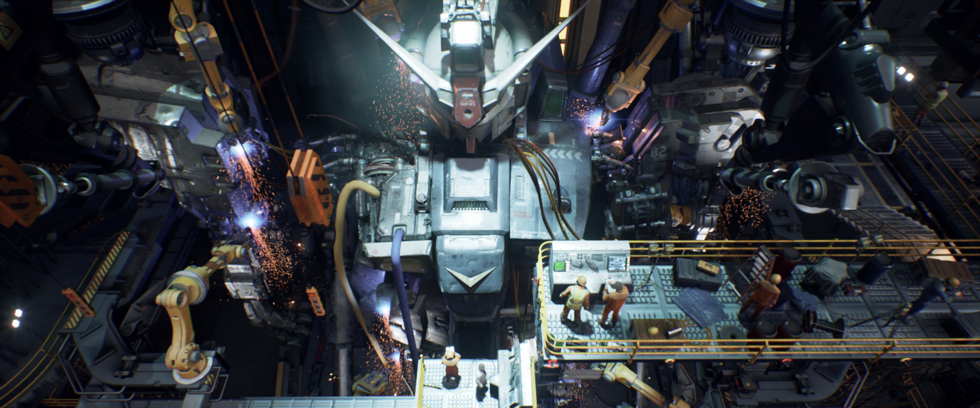 gundam rx-78gp01 in ue4模型 - 场景/空间/建筑 - 作品模型 - cg模型