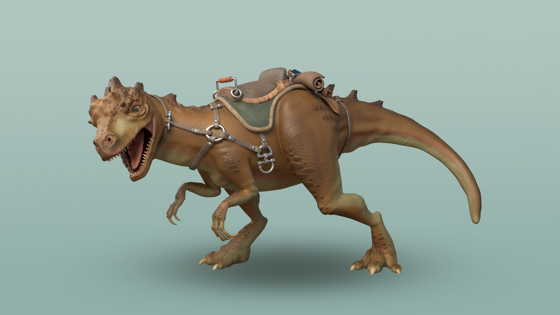 【嗨起来动画】远古又狂又野的恐龙_滔江湖作品_角色/人物/生物_cg