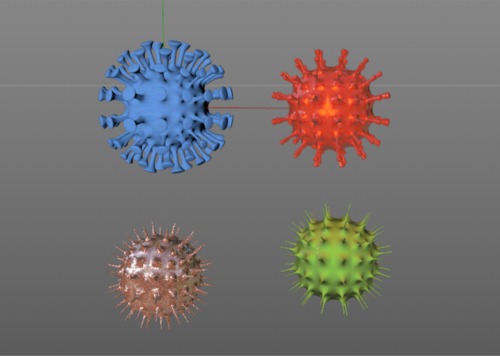 新冠肺炎病毒模型图片